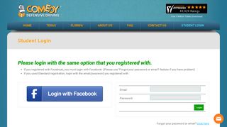 Student Login - Comedy Defensive Driving