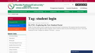 
                            9. Student Login | Florida National University - National College Portal Portal