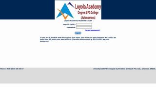 
                            1. Student Login - Loyola College Alwal Student Portal