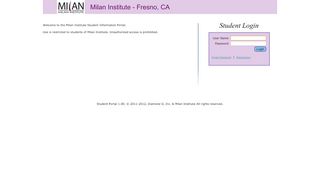 
Student Login - Milan Institute Student Information Portal
