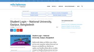 
                            5. Student Login - National University, Bangladesh | ছাত্র ... - Nu Edu Bd Student Portal