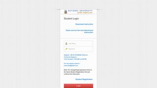
                            1. Student Login - Nu Edu Bd Student Portal