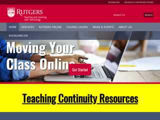 Student Login | Rutgers University - Center for Online ...