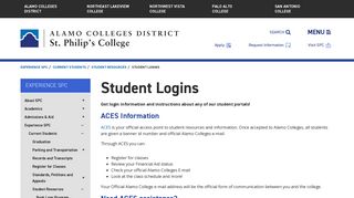 
                            8. Student Logins | Alamo Colleges - Aces Home Page Portal