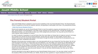 
                            1. Student Portal - Albemarle County Public Schools - Jack Jouett Middle School Parent Portal