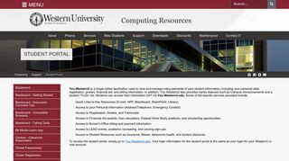 
                            2. Student Portal | Computing Resources - Western University Email Portal