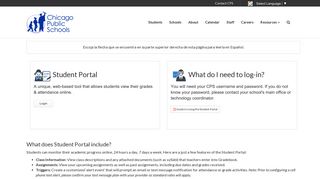 
                            2. Student Portal - CPS - Check My Grades Student Portal