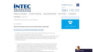 
                            1. Student Portal - For a learning experience as unique ... - INTEC College - Intec Student Portal