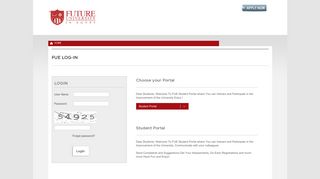 
                            1. Student Portal - FUE log-in - Future University in Egypt - Fue Student Portal