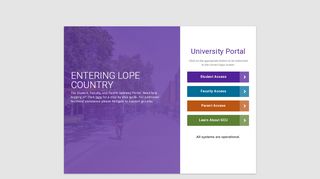 
                            1. Student Portal - Grand Canyon University Faculty Portal