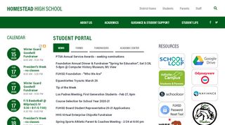 
Student Portal - Homestead High School
