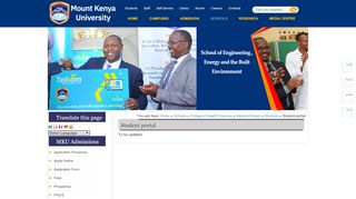 
                            8. Student portal - Mount Kenya University - Thika School Of Medical And Health Sciences Student Portal