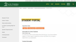 
                            2. Student Portal | Southern Adventist University - Www Southern Edu Portal