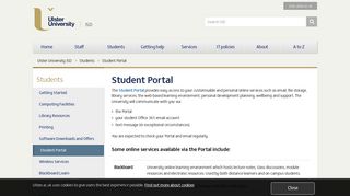 
                            5. Student Portal - Ulster University ISD - Uuc Portal Login