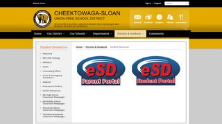 
Student Resources / eSchool - Cheektowaga-Sloan
