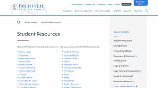 
                            2. Student Resources - Fayetteville State University - Uncfsu Blackboard Portal
