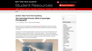 
Student Resources - New York Film Academy
