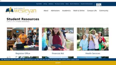 
                            5. Student Resources - North Carolina Wesleyan College