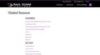 
                            3. Student Resources | Paul Quinn College - Pqc Student Portal