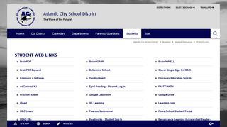 
                            2. Student Resources / Student Links - Atlantic City School District - Powerschool Portal Acboe