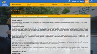 
                            5. Student Resources UCR Extension Center Building Services - Ucr Extension Student Portal