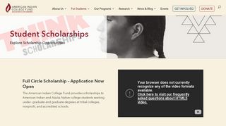 
                            2. Student Scholarships | American Indian College Fund - American Indian College Fund Portal