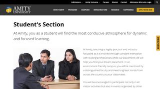 
                            5. Student Section - Amity University - Amity University Online Student Portal