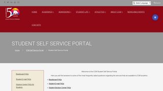
                            5. Student Self Service Portal - County College of Morris - Ccm Webadvisor Portal