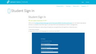 
                            4. Student Sign In - Lightspeed Systems Community Site - Lightspeedsystems Com Portal