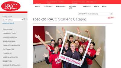 
                            5. Student Support - Reading Area Community College - Acalog ...