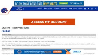 
                            8. Student Tickets - Boise State University Athletics - Boise State Email Portal