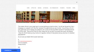 
                            7. Student V Portal - NSBHS Media Center - Weebly - Vportal Student Portal