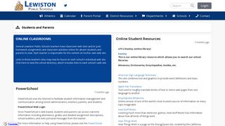 
                            3. Students and Parents - Lewiston Public Schools - Lewiston Middle School Powerschool Portal
