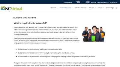 Students and Parents - North Carolina Virtual
