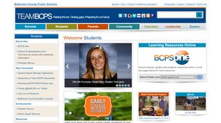 
                            3. Students - Bcps - Bcps One Student Portal Screen
