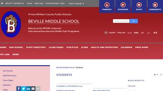 
Students - Beville Middle School  
