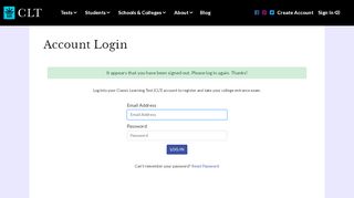 
                            2. Students - Classic Learning Test - Clt Login
