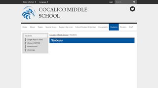 
                            4. Students - Cocalico Middle School - Powerschool Cocalico Parent Portal
