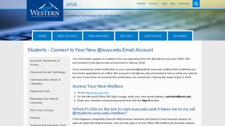 
                            5. Students - Connect to Your New @wwu.edu Email Account ... - Western University Email Portal