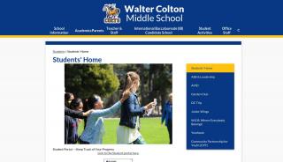 
                            2. Students' Home – Students – Walter Colton Middle School - Walter Colton Middle School Student Portal