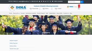
                            2. Students | Institute of Health and Nursing Australia | IHNA - Ihna Student Portal
