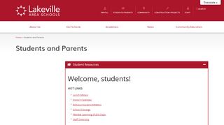 
                            2. Students - ISD194 - Lakeville Area Public Schools - Lakeville Parent Portal