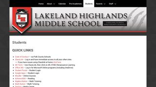 
                            1. Students – Lakeland Highlands Middle School - Lhms Student Portal
