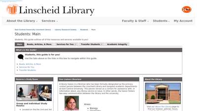 
                            7. Students: Main - Library Research Guides at East Central ...