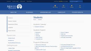 
                            3. Students - Merced College - Merced College Portal