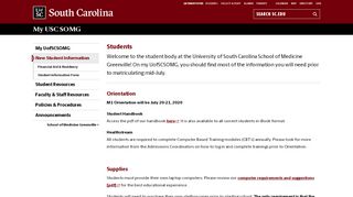 
                            6. Students - My USCSOMG | University of South Carolina - Healthstream Ghs Login