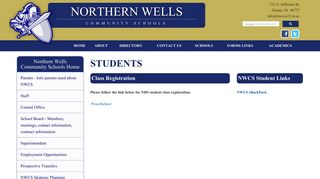 
                            1. Students - Northern Wells Community Schools Home - Nwcs Powerschool Portal