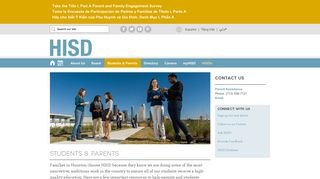Students & Parents / Homepage - HISD - Gradespeed Student Portal Isd