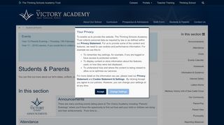 
                            6. Students & Parents · The Victory Academy - Rochester Grammar School Portal