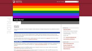 
                            5. Students | Pride Portal | University of Denver - Du Student Portal